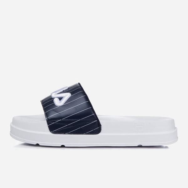 Chinelos Fila Homem Azul Marinho/Branco - Fila Drifter Jacked Up Stripe Portugal Online,JDUI-69074